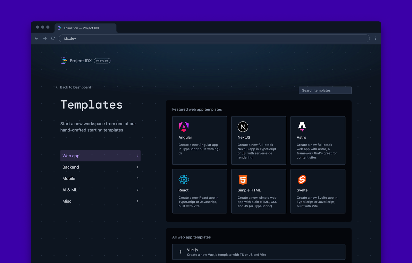 project-idx-templates